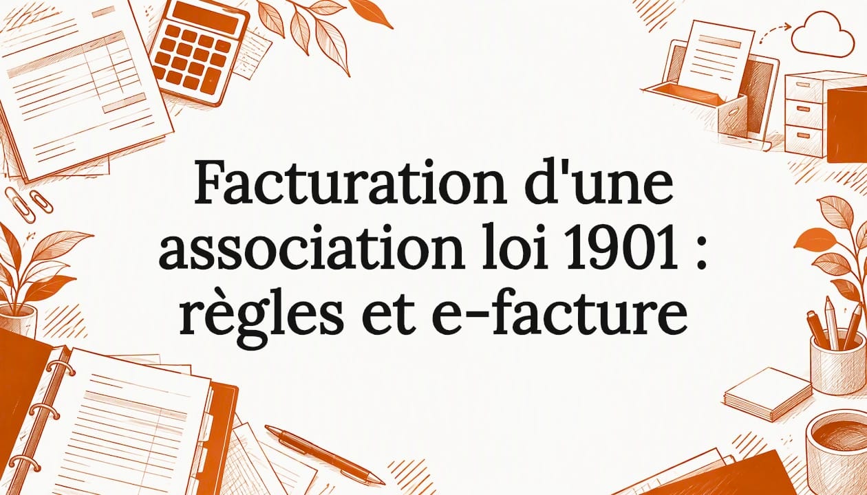 Facturation d'une association loi 1901 : règles et e-facture